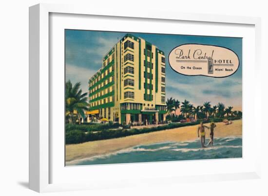 'Park Central Hotel - On the Ocean, Miami Beach', c1940s-Unknown-Framed Giclee Print