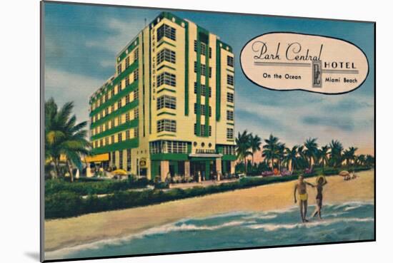 'Park Central Hotel - On the Ocean, Miami Beach', c1940s-Unknown-Mounted Giclee Print