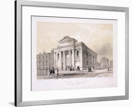 Park Chapel, Camden Town, London, C1850-Edwin Thomas Dolby-Framed Giclee Print