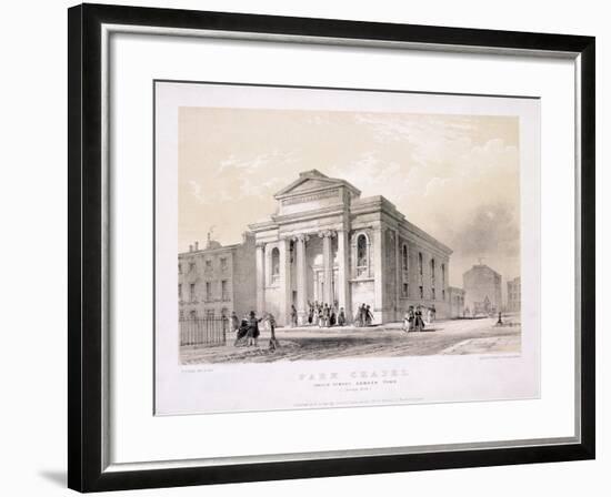 Park Chapel, Camden Town, London, C1850-Edwin Thomas Dolby-Framed Giclee Print