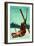 Park City, Utah - Ski Pinup-Lantern Press-Framed Premium Giclee Print