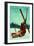 Park City, Utah - Ski Pinup-Lantern Press-Framed Premium Giclee Print