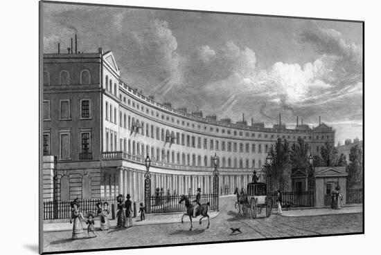 Park Crescent-Thomas H Shepherd-Mounted Art Print