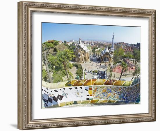 Park Guell, Barcelona, Catalonia, Spain, Europe-Marco Simoni-Framed Photographic Print