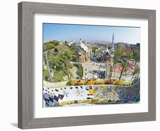 Park Guell, Barcelona, Catalonia, Spain, Europe-Marco Simoni-Framed Photographic Print