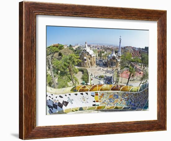 Park Guell, Barcelona, Catalonia, Spain, Europe-Marco Simoni-Framed Photographic Print