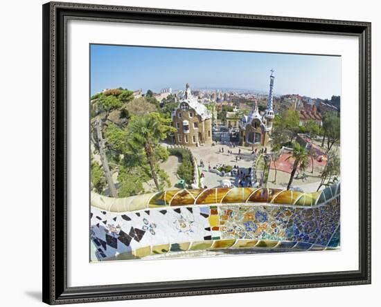 Park Guell, Barcelona, Catalonia, Spain, Europe-Marco Simoni-Framed Photographic Print