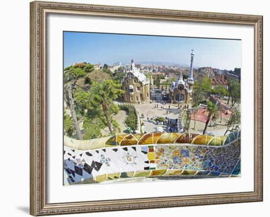 Park Guell, Barcelona, Catalonia, Spain, Europe-Marco Simoni-Framed Photographic Print