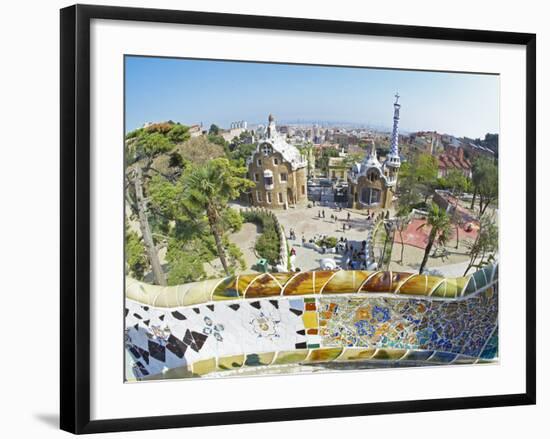 Park Guell, Barcelona, Catalonia, Spain, Europe-Marco Simoni-Framed Photographic Print