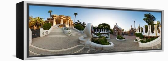 Park Guell, Barcelona, Catalonia, Spain-null-Framed Stretched Canvas