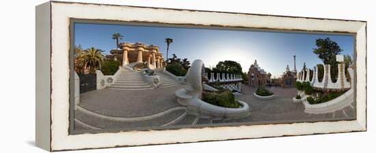 Park Guell, Barcelona, Catalonia, Spain-null-Framed Premier Image Canvas