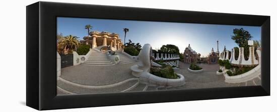 Park Guell, Barcelona, Catalonia, Spain-null-Framed Premier Image Canvas