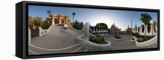 Park Guell, Barcelona, Catalonia, Spain-null-Framed Premier Image Canvas