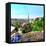 Park-Guell in Barcelona, Spain.-Vladitto-Framed Premier Image Canvas