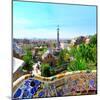 Park-Guell in Barcelona, Spain.-Vladitto-Mounted Photographic Print