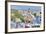 Park Guell Terrace, Barcelona, Spain-Rob Tilley-Framed Photographic Print