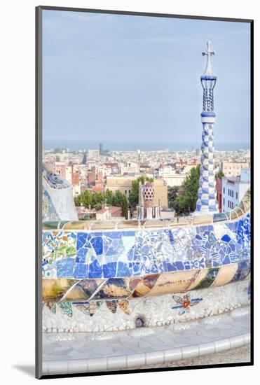 Park Guell Terrace, Barcelona, Spain-Rob Tilley-Mounted Photographic Print