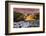 Park Guell with City Skyline Behind at Dusk, Barcelona, Catalonia, Spain-Stefano Politi Markovina-Framed Photographic Print