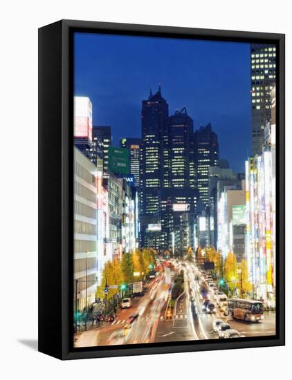 Park Hyatt Hotel and Night Lights in Shinjuku, Tokyo, Japan, Asia-Christian Kober-Framed Premier Image Canvas
