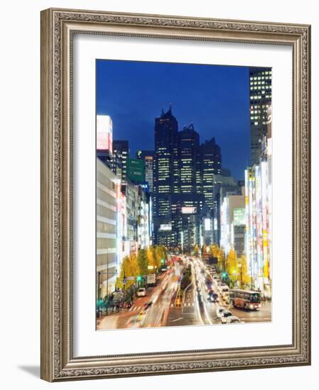 Park Hyatt Hotel and Night Lights in Shinjuku, Tokyo, Japan, Asia-Christian Kober-Framed Photographic Print