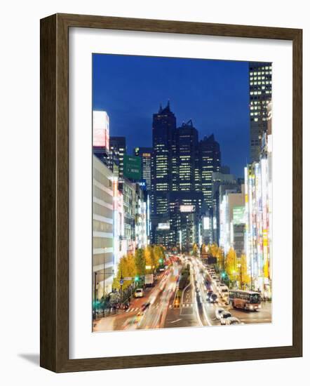 Park Hyatt Hotel and Night Lights in Shinjuku, Tokyo, Japan, Asia-Christian Kober-Framed Photographic Print