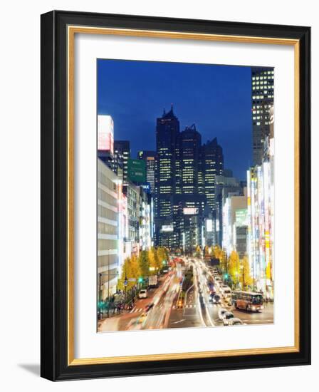 Park Hyatt Hotel and Night Lights in Shinjuku, Tokyo, Japan, Asia-Christian Kober-Framed Photographic Print