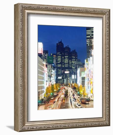 Park Hyatt Hotel and Night Lights in Shinjuku, Tokyo, Japan, Asia-Christian Kober-Framed Photographic Print