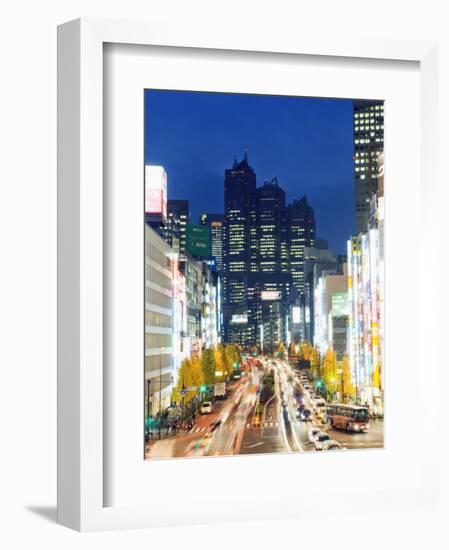 Park Hyatt Hotel and Night Lights in Shinjuku, Tokyo, Japan, Asia-Christian Kober-Framed Photographic Print