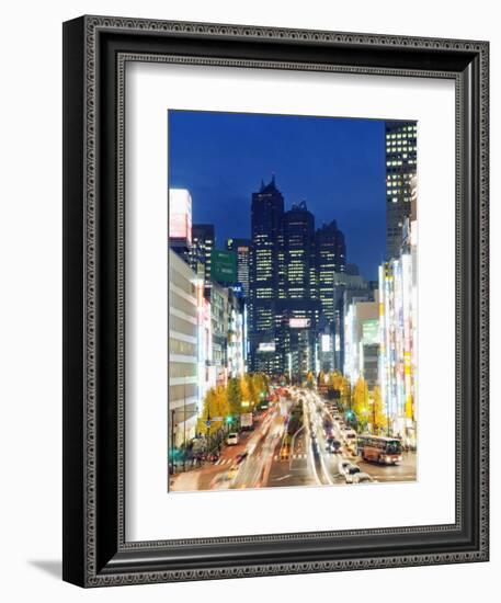 Park Hyatt Hotel and Night Lights in Shinjuku, Tokyo, Japan, Asia-Christian Kober-Framed Photographic Print