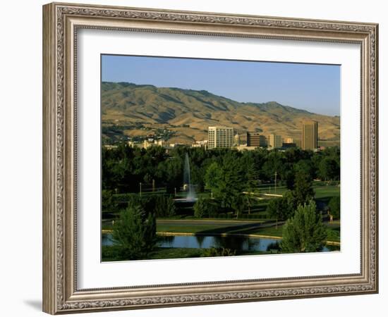 Park in a City, Ann Morrison Park, Boise, Ada County, Idaho, USA-null-Framed Photographic Print