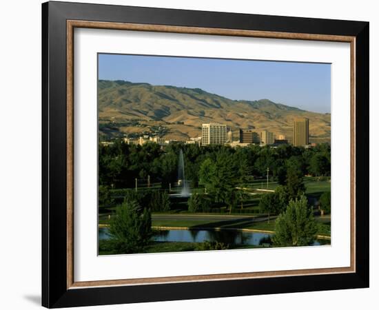 Park in a City, Ann Morrison Park, Boise, Ada County, Idaho, USA-null-Framed Photographic Print