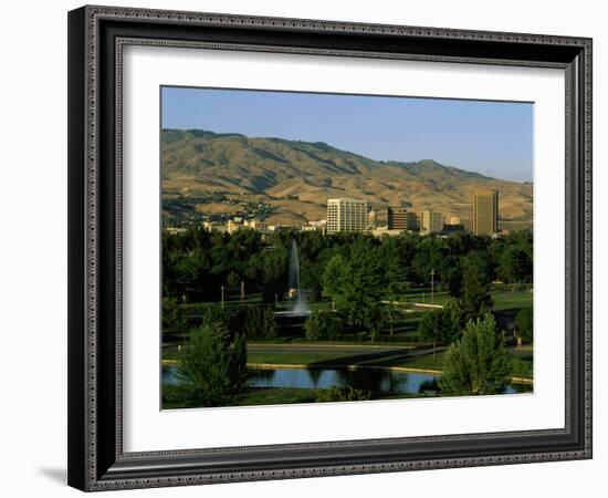 Park in a City, Ann Morrison Park, Boise, Ada County, Idaho, USA-null-Framed Photographic Print