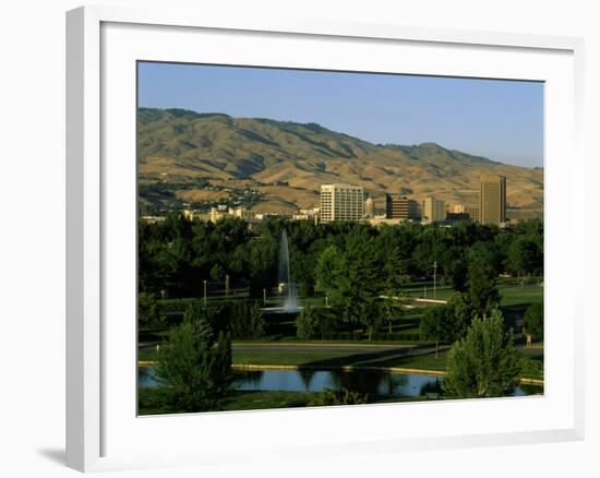 Park in a City, Ann Morrison Park, Boise, Ada County, Idaho, USA-null-Framed Photographic Print