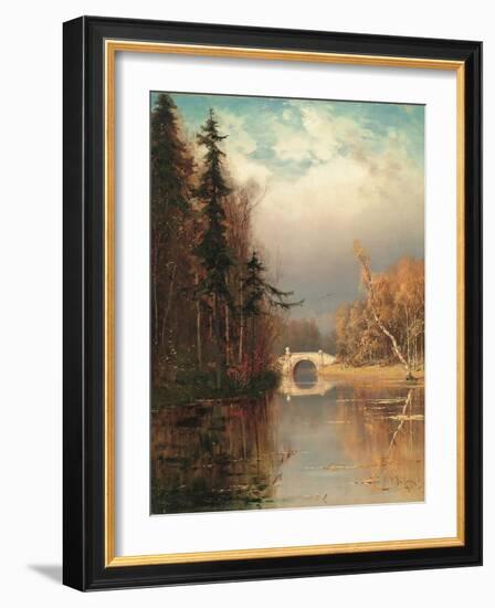 Park in Autumn, 1893-Juli Julievich Klever-Framed Giclee Print