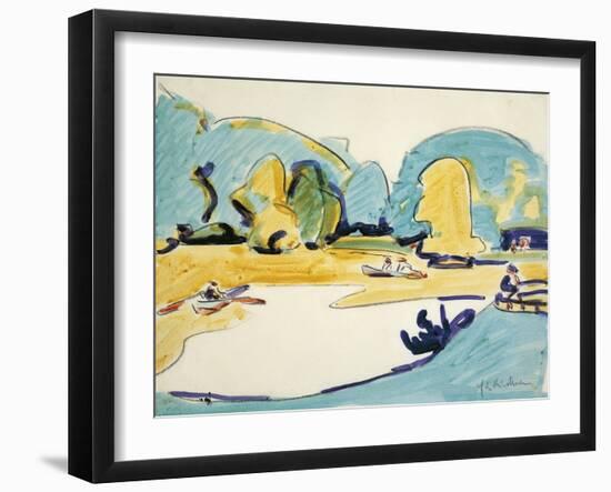 Park in Dresden, 1910-Ernst Ludwig Kirchner-Framed Giclee Print