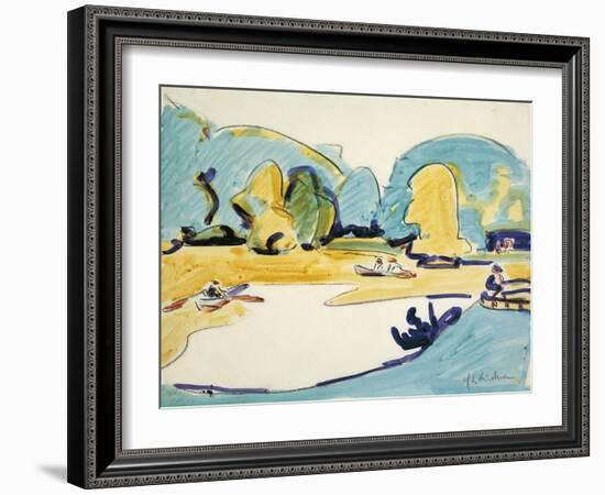 Park in Dresden, 1910-Ernst Ludwig Kirchner-Framed Giclee Print