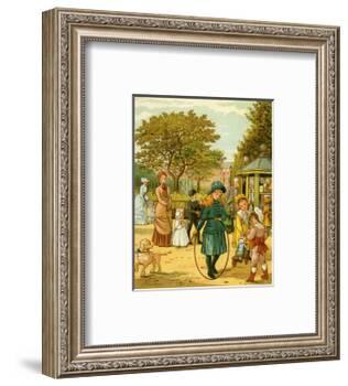 Park in Paris in late 19th century-Thomas Crane-Framed Giclee Print
