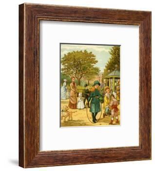 Park in Paris in late 19th century-Thomas Crane-Framed Giclee Print