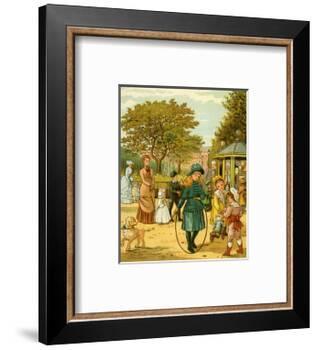 Park in Paris in late 19th century-Thomas Crane-Framed Giclee Print