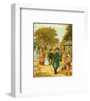 Park in Paris in late 19th century-Thomas Crane-Framed Giclee Print