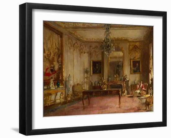 Park Lane Interior, 1913-William Orpen-Framed Giclee Print