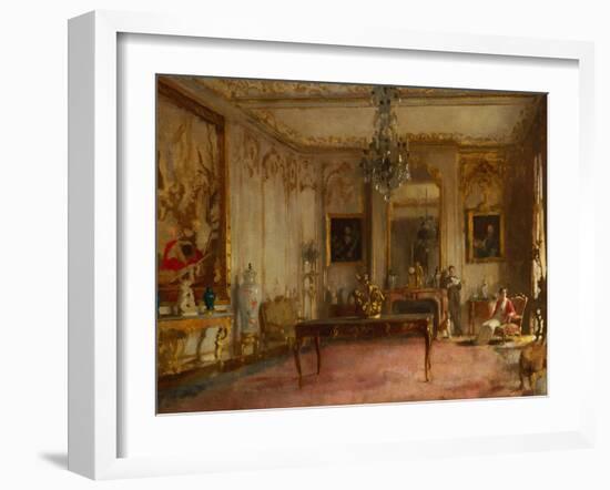 Park Lane Interior, 1913-William Orpen-Framed Giclee Print