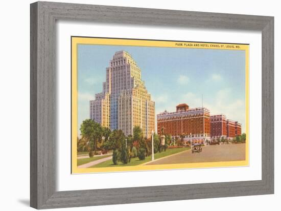 Park Plaza, Hotel Chase, St. Louis, Missouri-null-Framed Art Print