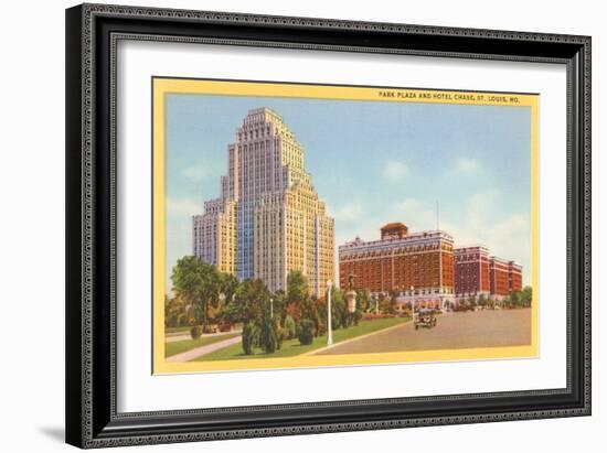 Park Plaza, Hotel Chase, St. Louis, Missouri-null-Framed Art Print