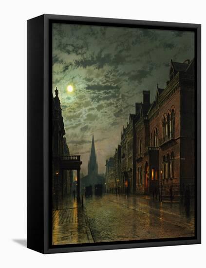 Park Row, Leeds, England-John Atkinson Grimshaw-Framed Premier Image Canvas