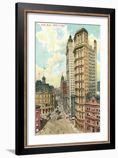 Park Row, New York City-null-Framed Art Print