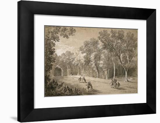 Park Scene-Jean-Baptiste Oudry-Framed Art Print