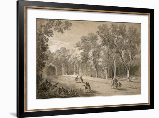 Park Scene-Jean-Baptiste Oudry-Framed Art Print