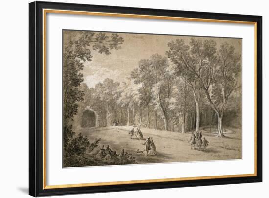 Park Scene-Jean-Baptiste Oudry-Framed Art Print