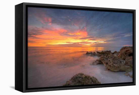 Park Shore Rocks-Dennis Goodman-Framed Premier Image Canvas